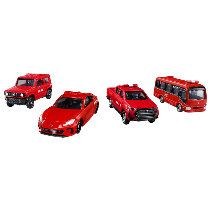 TAKARA TOMY Tomica I'Ll Protect The Town! Firefighting Vehicle Set- Japan Figure Store - #1 Bring To You The Best Japanese Goods