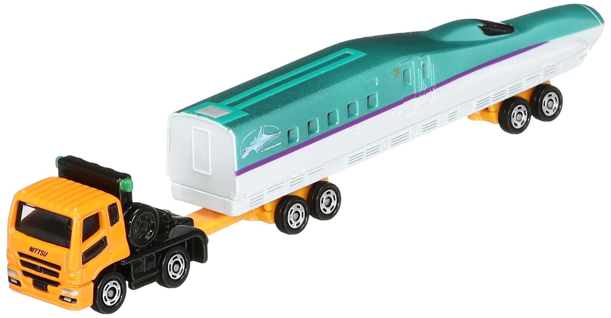 TAKARA TOMY Tomica 122 Mitsubishi Fuso Super Great H5 Type Shinkansen Transport Vehicle 880431- Japan Figure Store - #1 Bring To You The Best Japanese Goods