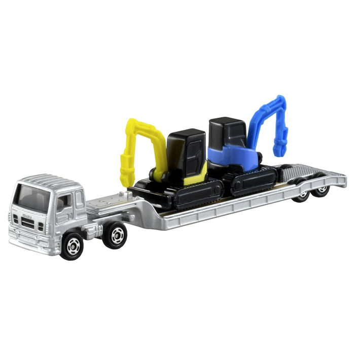 Takara Tomy Tomica No.142 Isuzu Giga Mini Car Toy Age 3+ Long Type Heavy Equipment Transport- Japan Figure Store - #1 Bring To You The Best Japanese Goods