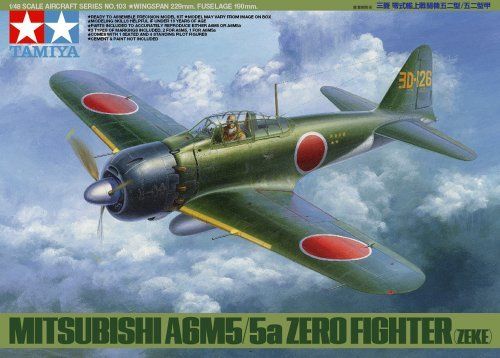 Tamiya 1/48 Mitsubishi A6m5/5a Zero Fighter Zake Type 52/52 Koh Model Kit- Japan Figure Store - #1 Bring To You The Best Japanese Goods