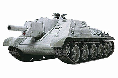 Tamiya 1/48 Russian Tank Destroyer Su-122 Model Kit - Japan Figure