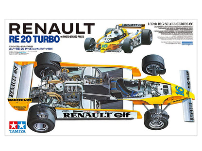 TAMIYA 1/12 Renault Re-20 Turbo W/Photo-Etched Parts Plastic Model- Japan Figure Store - #1 Bring To You The Best Japanese Goods