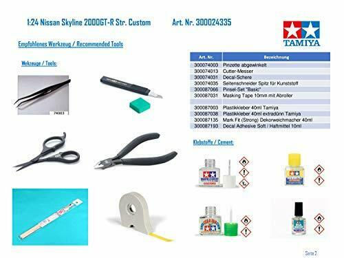 Tamiya 1/24 Nissan Skyline 2000gt-r Street Custom Plastic Model Kit- Japan Figure Store - #1 Bring To You The Best Japanese Goods