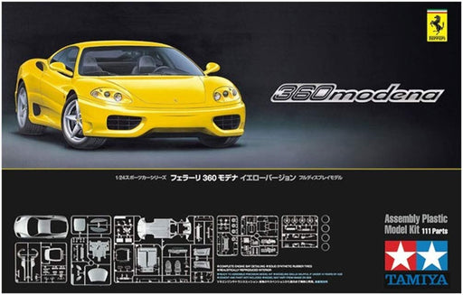 TAMIYA 24299 Ferrari 360 Modena Yellow Version 1/24 Scale Kit- Japan Figure Store - #1 Bring To You The Best Japanese Goods