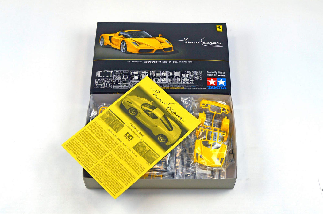 TAMIYA 24301 Enzo Ferrari Yellow Version 1/24 Scale Kit- Japan Figure Store - #1 Bring To You The Best Japanese Goods