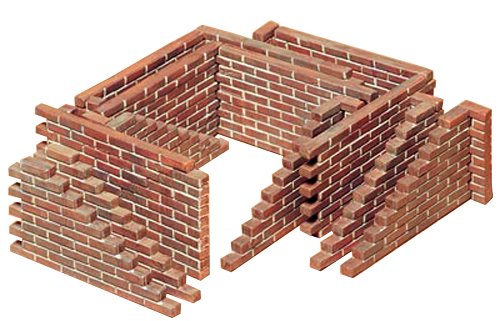 Tamiya 1/35 Brick Wall Set Model Kit- Japan Figure Store - #1 Bring To You The Best Japanese Goods