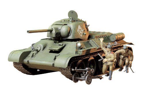 Tamiya 1/35 T34/76 Chtz Tank Version 1943 Production Model Kit- Japan Figure Store - #1 Bring To You The Best Japanese Goods