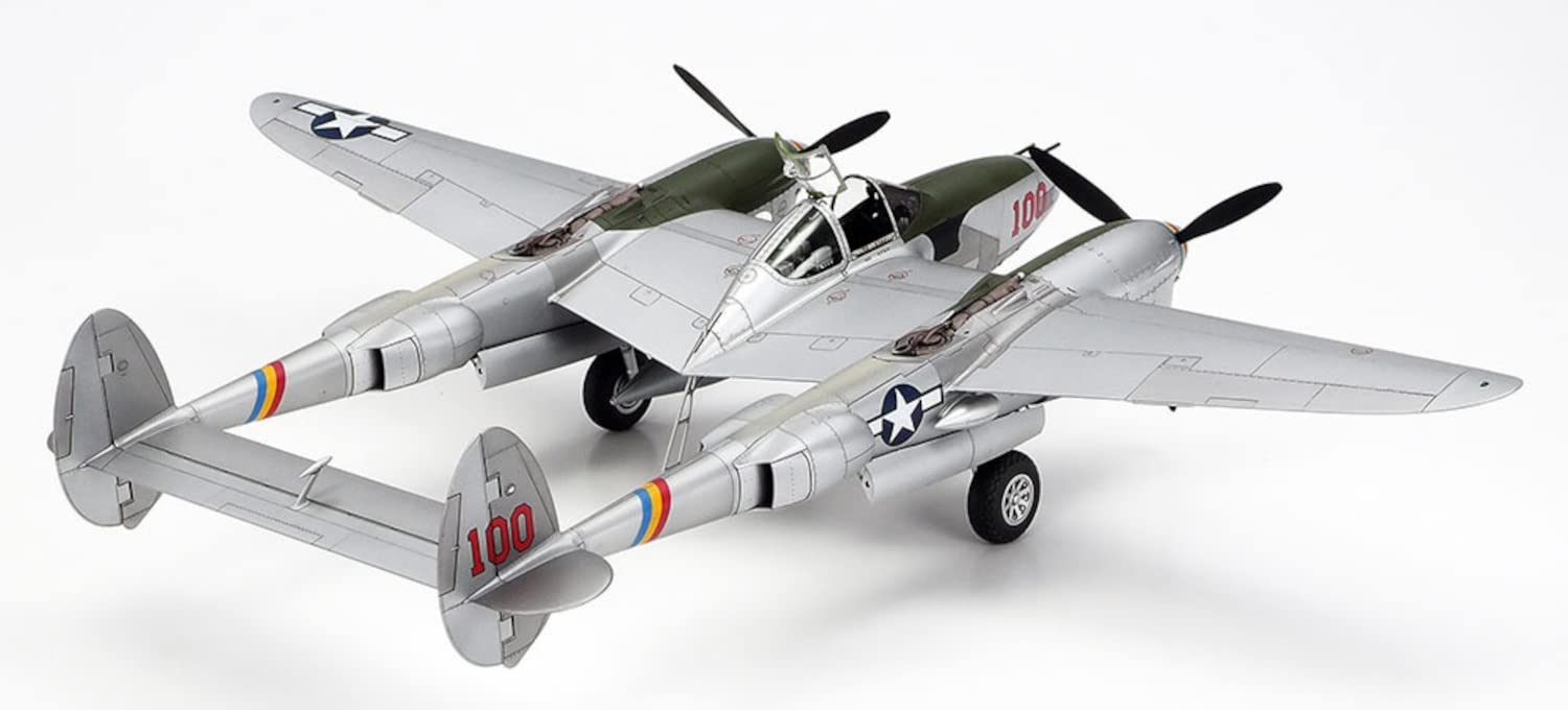 TAMIYA 1/48 Lockheed P-38J Lightning Plastic Model- Japan Figure Store - #1 Bring To You The Best Japanese Goods