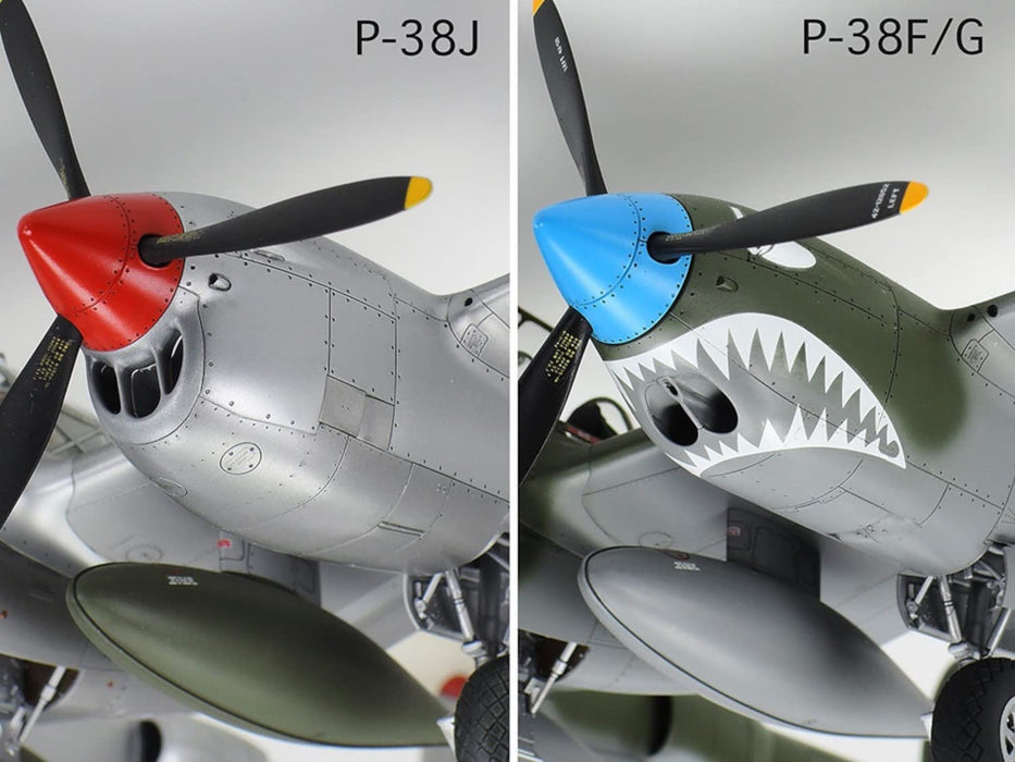 TAMIYA 1/48 Lockheed P-38J Lightning Plastic Model- Japan Figure Store - #1 Bring To You The Best Japanese Goods