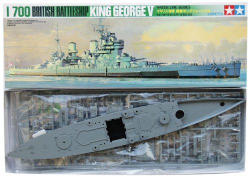 Tamiya 1/700 Waterline Series No.604 Royal Navy Battleship King George V Plastic Model 77525- Japan Figure Store - #1 Bring To You The Best Japanese Goods