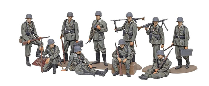 TAMIYA 1/48 Wwii German Wehrmacht Infantry Set Plastic Model- Japan Figure Store - #1 Bring To You The Best Japanese Goods