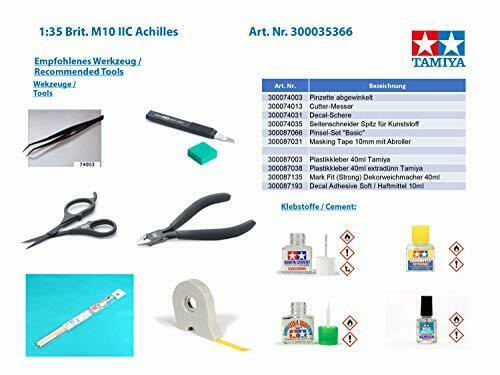 Tamiya British M10 Iic Achilles Tankmilitary Destroyer Plastic Model Kit- Japan Figure Store - #1 Bring To You The Best Japanese Goods