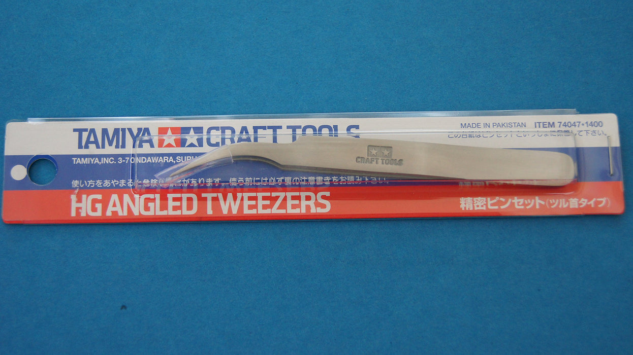 Tamiya Craft Tool Series No.47 Precision Tweezers (Vine Neck Type) 74047- Japan Figure Store - #1 Bring To You The Best Japanese Goods
