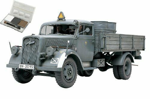 Tamiya German 3ton 4x2 Cargo Truck W/weathering Master Plastic Model Kit - Japan Figure