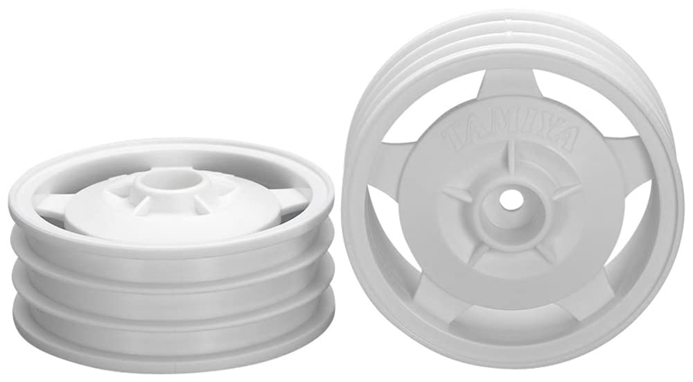 Tamiya Hop-Up Options No.2044 Op.2044 2Wd Buggy Front Star Dish Wheel (Hex Hub) White 22044- Japan Figure Store - #1 Bring To You The Best Japanese Goods