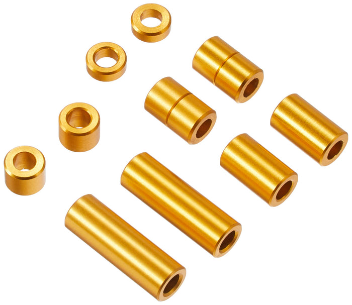 TAMIYA Mini 4Wd 95442 Aluminum Spacer Set 12/6.7/6/3/1.5Mm, 2Pcs. Each Gold- Japan Figure Store - #1 Bring To You The Best Japanese Goods