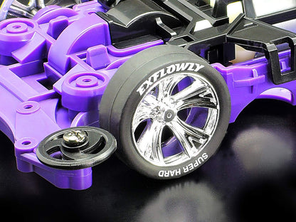 TAMIYA Mini 4Wd 1/32 Exflowly Polycarbonate Body Special Purple Ms Chassis- Japan Figure Store - #1 Bring To You The Best Japanese Goods