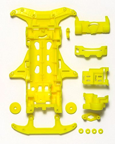 TAMIYA 95356 Mini 4Wd Fluorescent Chassis Set Vs Chassis Pink/Yellow- Japan Figure Store - #1 Bring To You The Best Japanese Goods