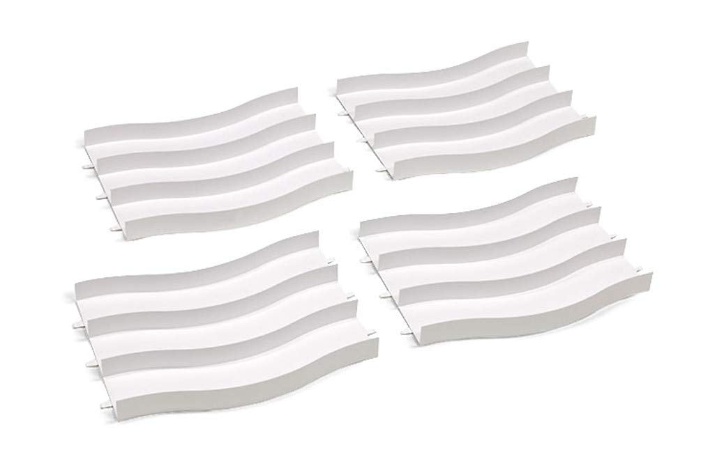 Tamiya 69575 Mini 4Wd Japan Cup Junior Circuit Wave Section White 4 Pieces Modelling Tools- Japan Figure Store - #1 Bring To You The Best Japanese Goods