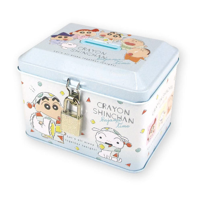 T'S Factory Piggy Bank With Key Lock Crayon Shin-Chan Pajama Time- Japan Figure Store - #1 Bring To You The Best Japanese Goods