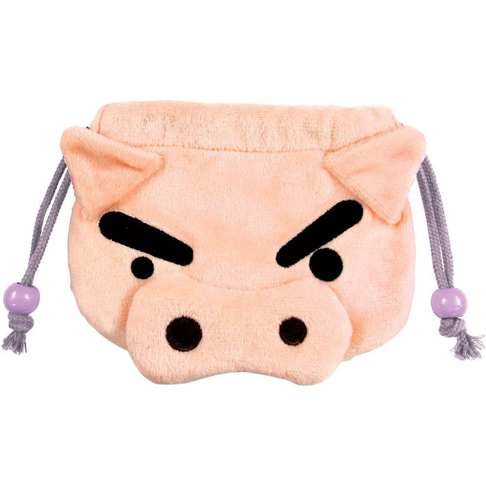 T&S Factory Crayon Shin-Chan Mini Plush Pouch Buriburizaemon Japan H15.3Xw17.5Cm Ks-5530201Bu- Japan Figure Store - #1 Bring To You The Best Japanese Goods