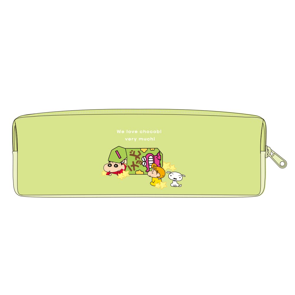 Tee&S Factory Crayon Shin-Chan W Zipper Slim Pen Pouch Chocobi Shower H6 X W20 X D5Cm Ks-5543005Cs- Japan Figure Store - #1 Bring To You The Best Japanese Goods