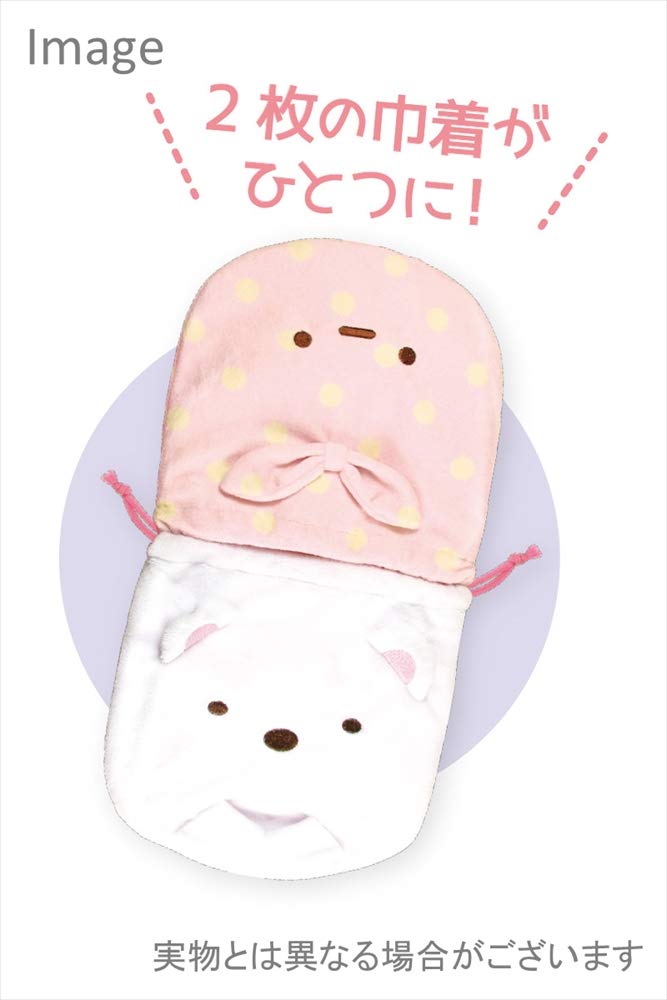 Tee&S Factory Drawstring Bag Nikoichi Drawstring Sumikko Gurashi Cat Zassou 19.5 X 0.8 X 18.5 Cm- Japan Figure Store - #1 Bring To You The Best Japanese Goods