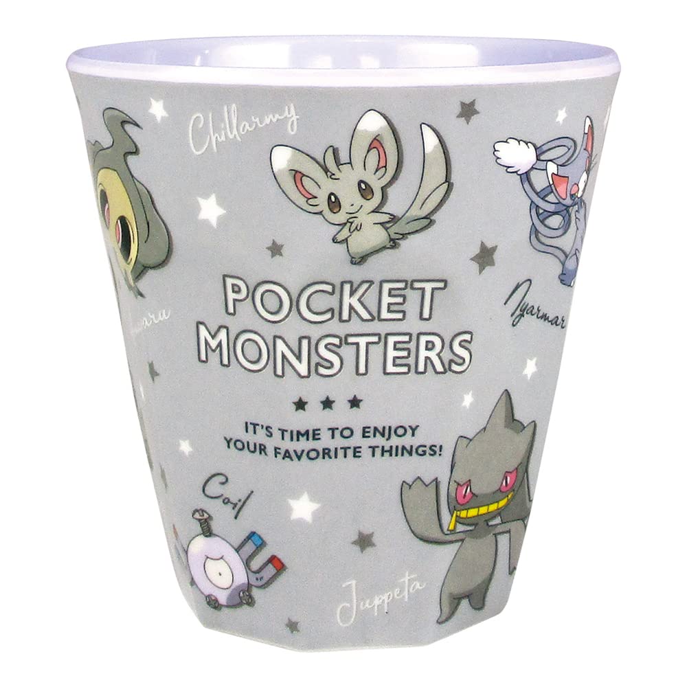 TS Factory Pokemon Melamine Cup Colors Gray H9.1 X Φ8.8Cm Pm-5525521Gy- Japan Figure Store - #1 Bring To You The Best Japanese Goods
