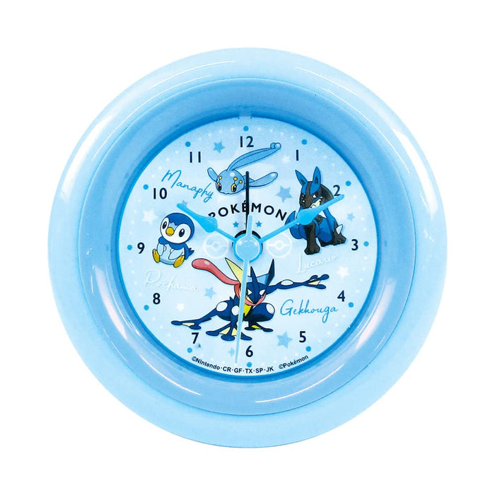 TS Factory Pokemon Round Alarm Clock Colors Blue Φ9 X D4.1Cm Pm-5520378Bl- Japan Figure Store - #1 Bring To You The Best Japanese Goods