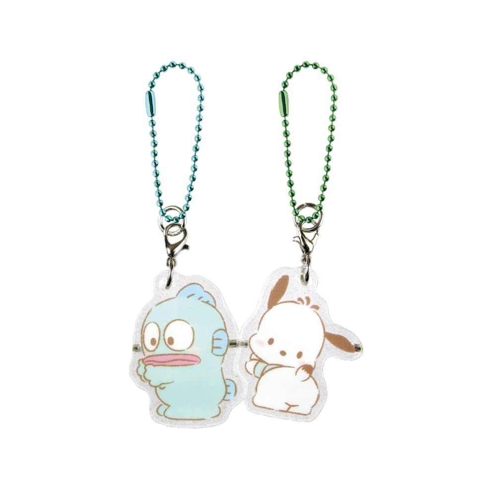 TS Factory Sanrio Clear Pair Acrylic Keychain Hangyung Pochacco Sr-5541306Hp Hangyodon/H4.1 X W3 X D0.5Cm Pochacco/H4 X W3.1 X D0.5Cm- Japan Figure Store - #1 Bring To You The Best Japanese Goods