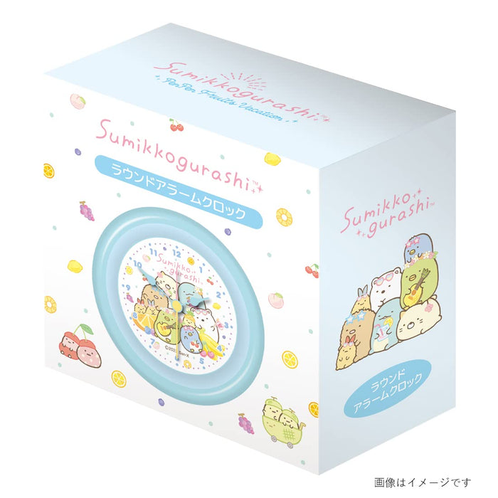 TS Factory Sumikko Gurashi Round Alarm Clock Fruit Vacation Sg-5520357Fv- Japan Figure Store - #1 Bring To You The Best Japanese Goods