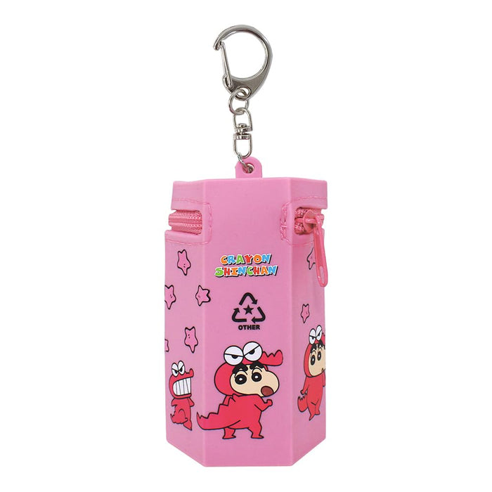 Tees Factory Shin-Chan Silicone Mini Pouch Chocobi/Pink KS-5544150CP- Japan Figure Store - #1 Bring To You The Best Japanese Goods