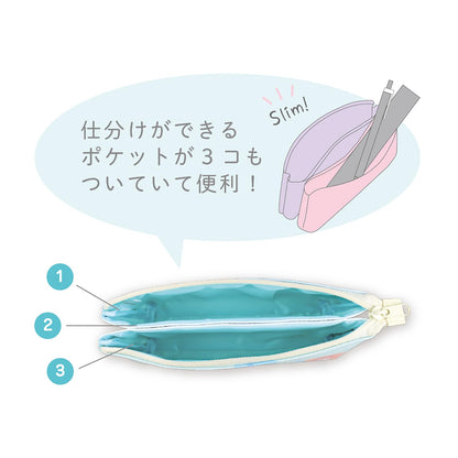 T&S Factory Sanrio Characters Double-Sided Pouch Green Yellow Sr-5544075Gy | Japan- Japan Figure Store - #1 Bring To You The Best Japanese Goods