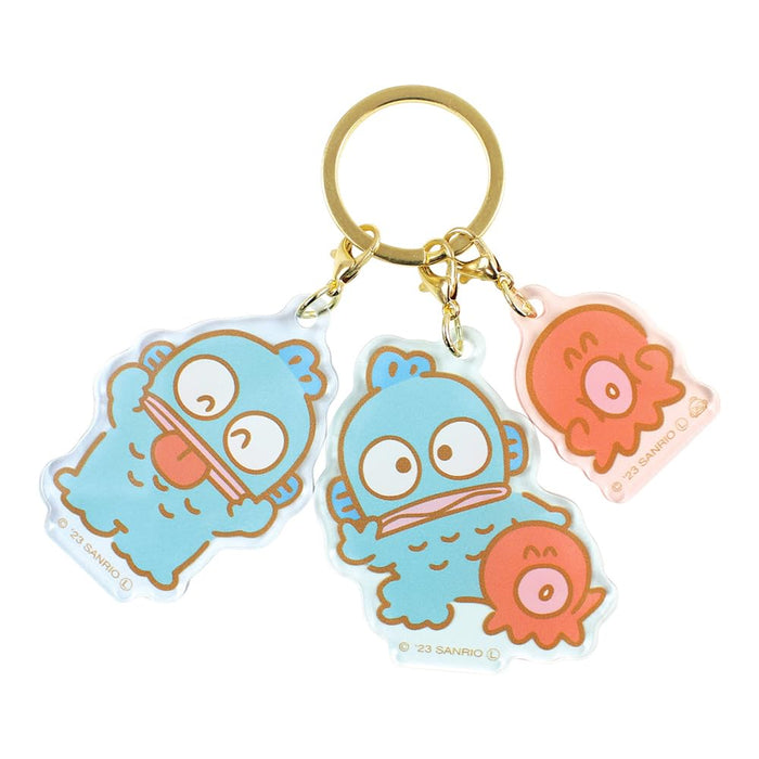 T's Factory Sanrio 3 Charm Keychain Hangyodon SR-5541786HD- Japan Figure Store - #1 Bring To You The Best Japanese Goods
