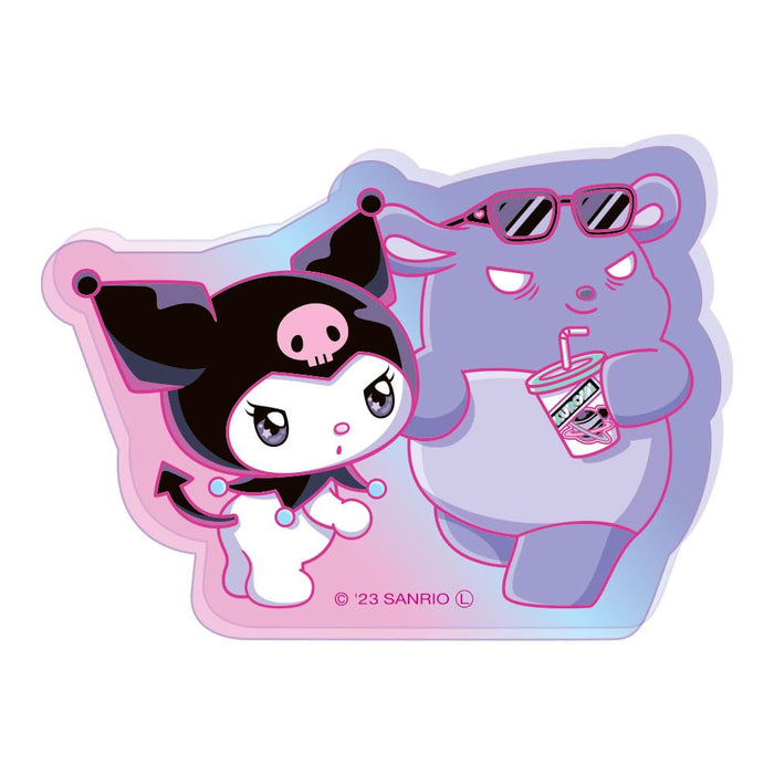 Tees Factory Sanrio Kuromi & Baku Sticker H4.2xW5.7xD0.3cm SR-5541924Kb- Japan Figure Store - #1 Bring To You The Best Japanese Goods