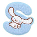 Sanrio Fluffy Initial Embroidery Cinnamoroll Sticker T's Factory SR-5541921Cs H6xW7cm- Japan Figure Store - #1 Bring To You The Best Japanese Goods