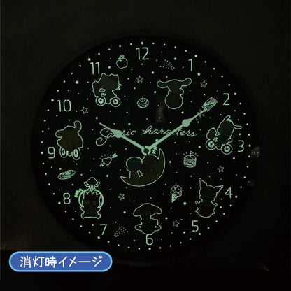 Tees Factory Sanrio Luminous Wall Clock SR-5520454SN- Japan Figure Store - #1 Bring To You The Best Japanese Goods