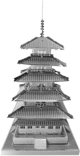 Tenyo Five-Story Pagoda Japan Metallic Nano Puzzle 16.9X12.1X0.7Cm- Japan Figure Store - #1 Bring To You The Best Japanese Goods