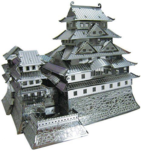 Tenyo Metallic Nano Puzzle Himeji Castle Model Kit - Japan Figure