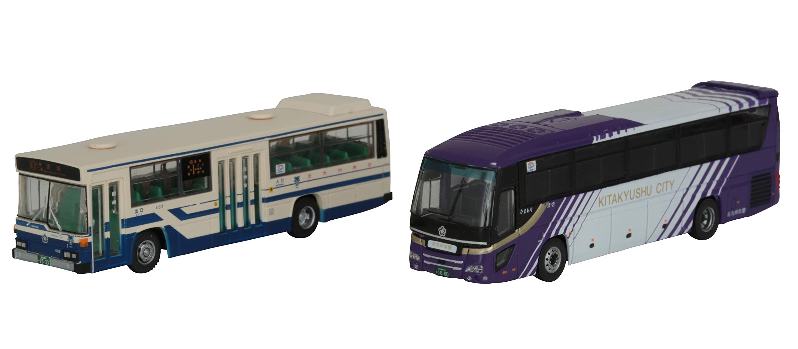 TOMYTEC The Bus Collection Kitakyushu City Transportation Bureau Municipal Bus 90Th Anniversary 2 Bus Set N Scale- Japan Figure Store - #1 Bring To You The Best Japanese Goods
