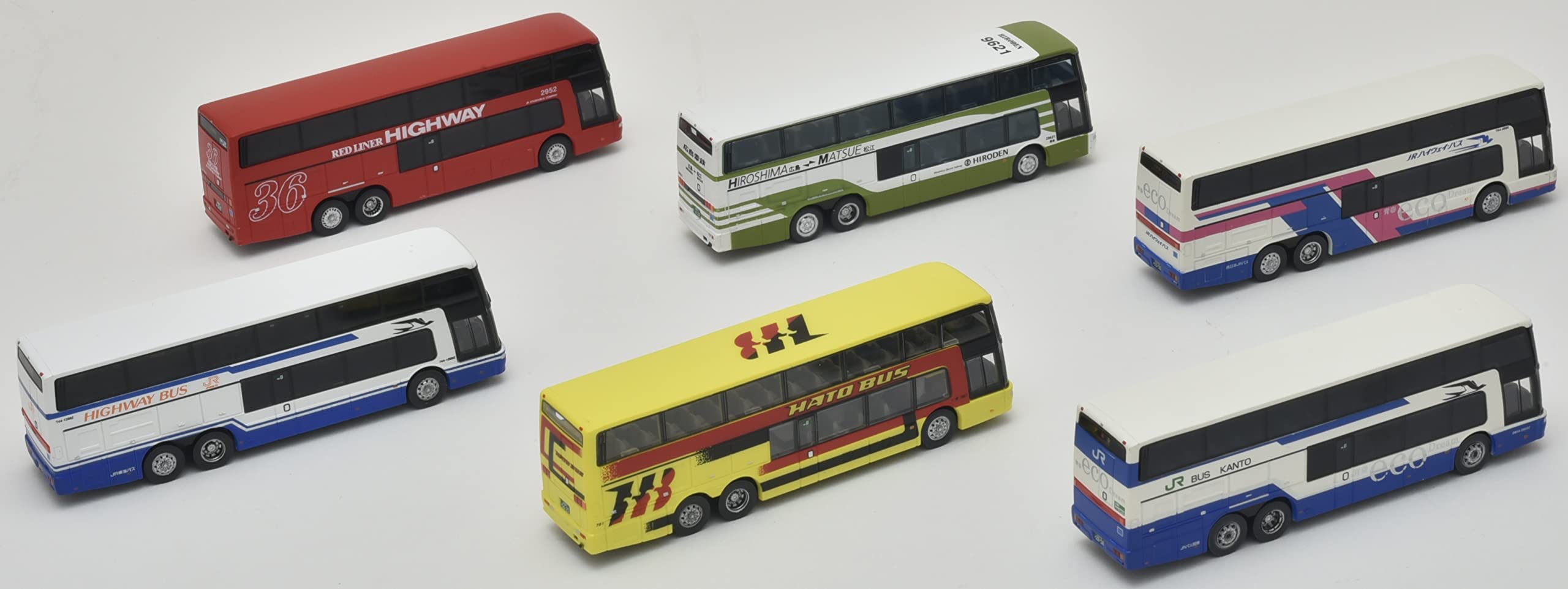 Tomytec Mitsubishi Fuso Aero King II Bus Collection 6-Piece Diorama Box 319986- Japan Figure Store - #1 Bring To You The Best Japanese Goods