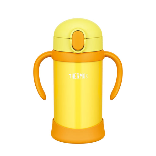 Thermos Japan Baby Straw Mug Fhv-350 Yellow 9+ Months- Japan Figure Store - #1 Bring To You The Best Japanese Goods