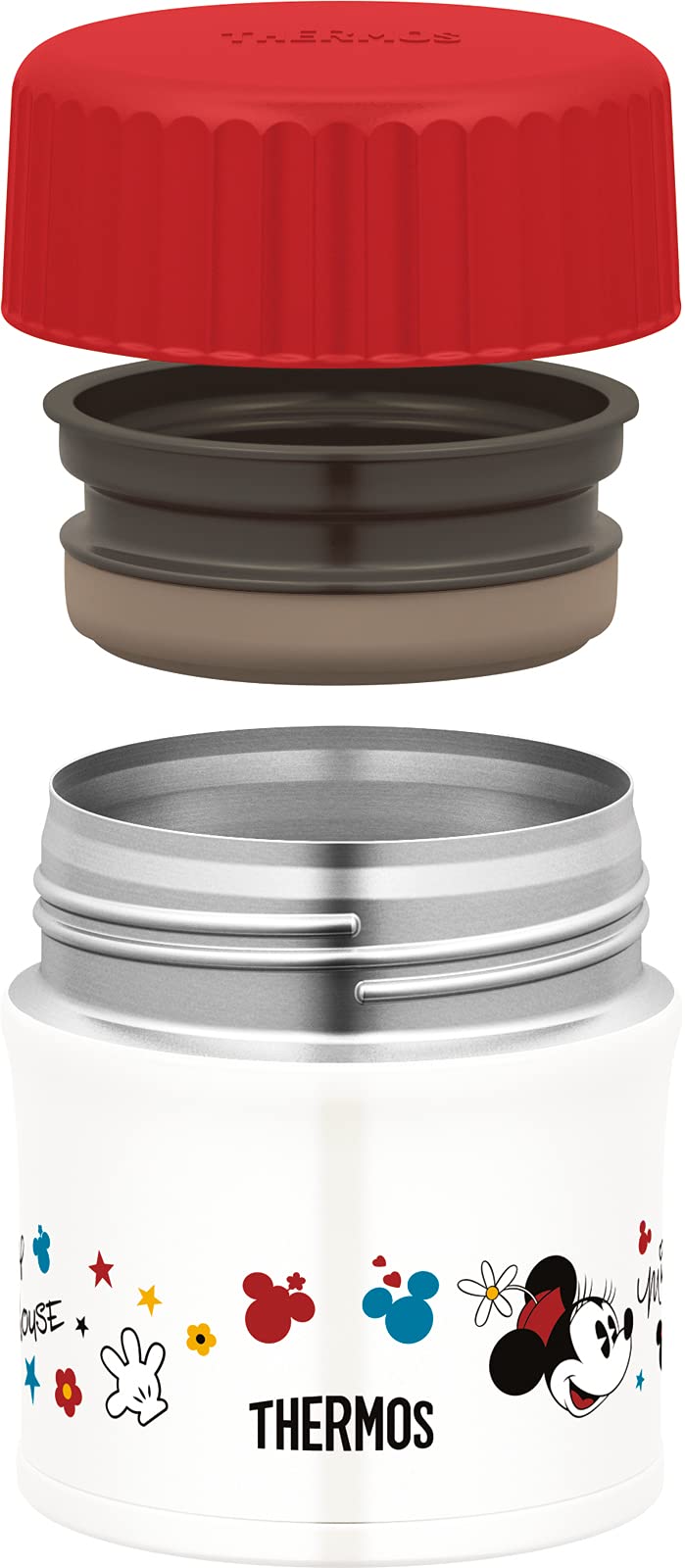 Thermos Japan Vacuum Insulated Soup Jar 300Ml Disney Black Red Jbu-301Ds Bkr- Japan Figure Store - #1 Bring To You The Best Japanese Goods