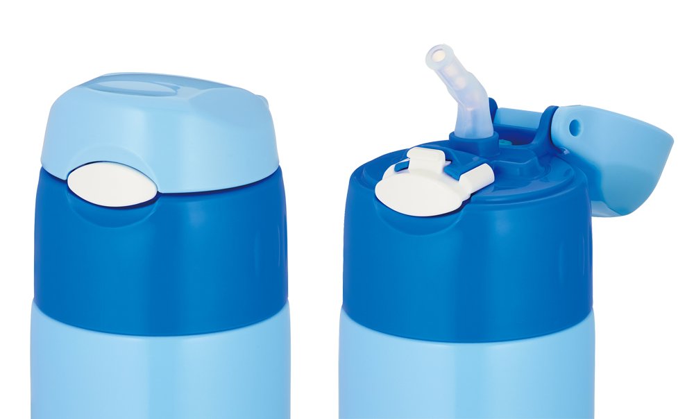 Thermos Vacuum Insulated Straw Bottle 400Ml Mickey Brewster Japan Fhl-401Fds Bls- Japan Figure Store - #1 Bring To You The Best Japanese Goods