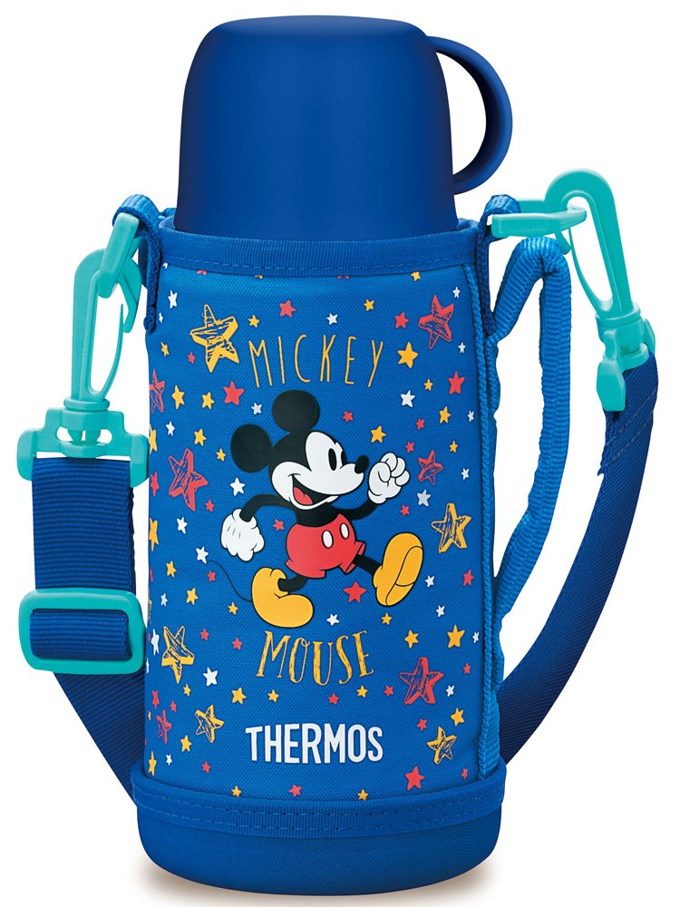 Thermos Japan Vacuum Insulation 2Way Disney Mickey Bottle 630Ml/600Ml Fho-600Wfds Bls- Japan Figure Store - #1 Bring To You The Best Japanese Goods