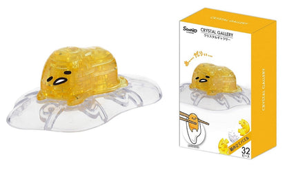 Hanayama Crystal Gallery 3D Puzzle Sanrio Gudetama 32 Pieces Japanese 3D Puzzle Figure- Japan Figure Store - #1 Bring To You The Best Japanese Goods
