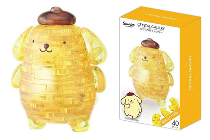 Hanayama Crystal Gallery 3D Puzzle Sanrio Pompompurin 40 Pieces Japanese 3D Puzzle Figure- Japan Figure Store - #1 Bring To You The Best Japanese Goods