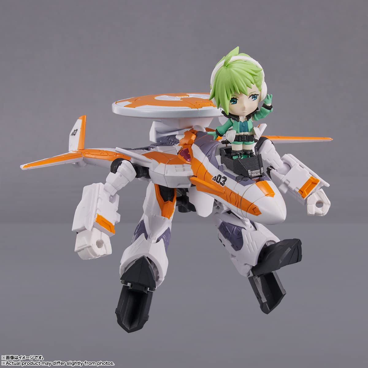 Bandai Tiny Session Vf-31E Siegfried Chuck Mustang Custom With Reina Prowler Macross Delta- Japan Figure Store - #1 Bring To You The Best Japanese Goods