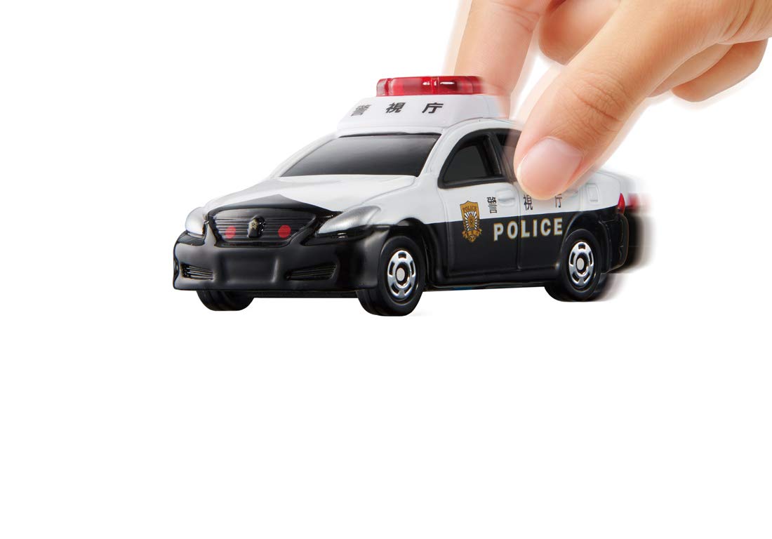 Takara Tomy Tomica 4D 05 Toyota Crown Police Car Japanese Plastic Police Cars- Japan Figure Store - #1 Bring To You The Best Japanese Goods