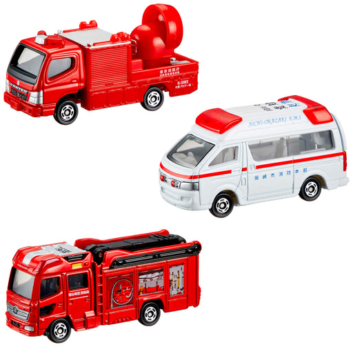 TAKARA TOMY Tomica Gift 119! Emergency Vehicle & Dvd Set 112228- Japan Figure Store - #1 Bring To You The Best Japanese Goods